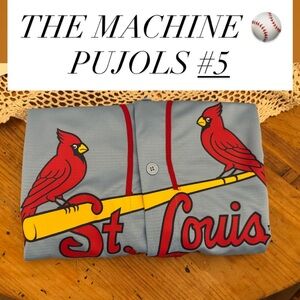 St Louis Cardinals Albert Pujols #5 Baby Blue Throwback Jersey XL Giveaway